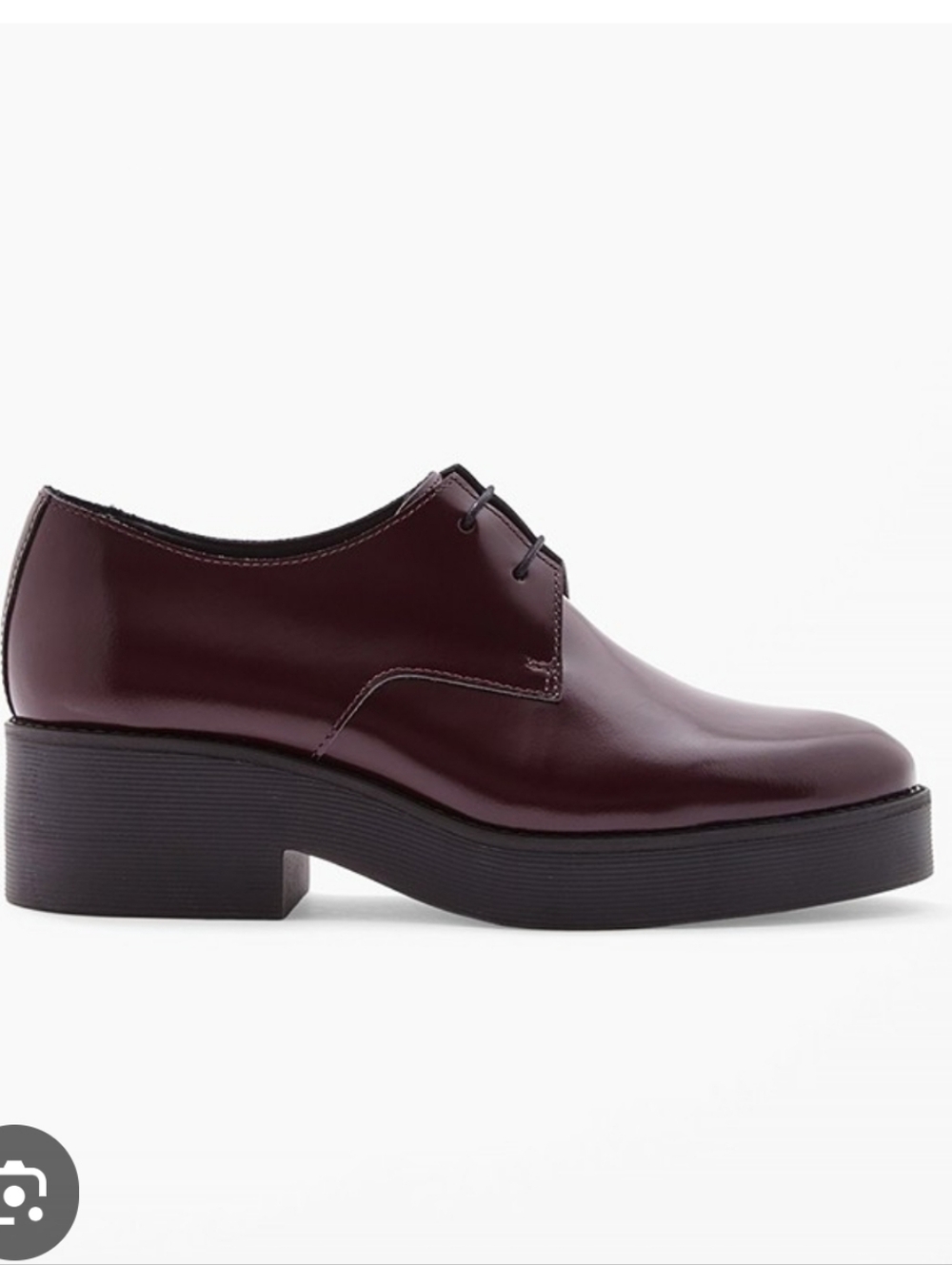 COS Shoes, Size 8, Classic Oxford, Tie, Low Heel, Cordovan